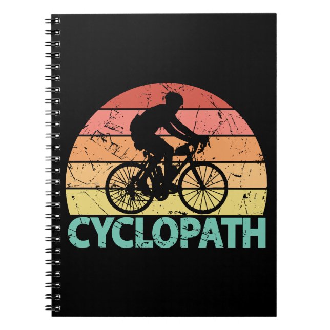 Cyclopath Funny Cycling Notebook (Front)