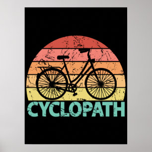 Cyclopath Funny Cycling Poster