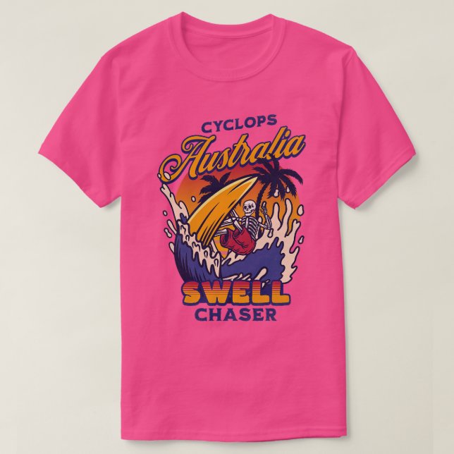 Cyclops Esperance Western Australia Big Wave Surfi T-Shirt (Design Front)