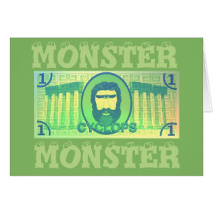 Cyclops Monster (money gift) card