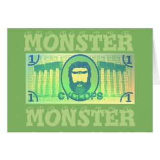 Cyclops Monster (money gift) card
