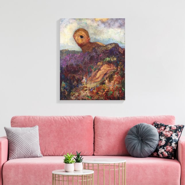Cyclops | Odilon Redon | Canvas Print (Insitu(LivingRoom))