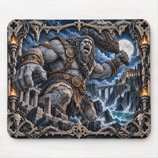 Cyclops, Paper Cut Monster Mouse Mat (Front)
