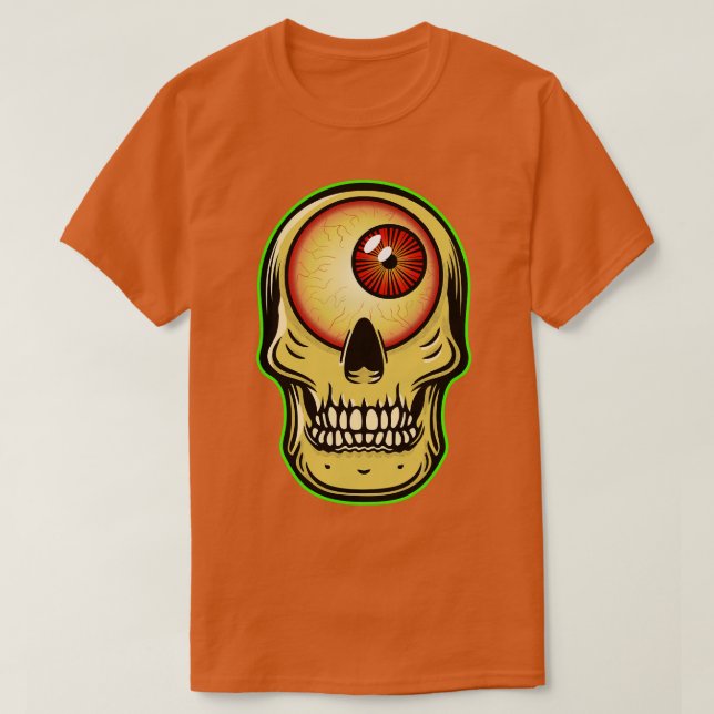 Cyclops Skull T-Shirt (Design Front)