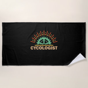 Cycologist Art Beach Towel
