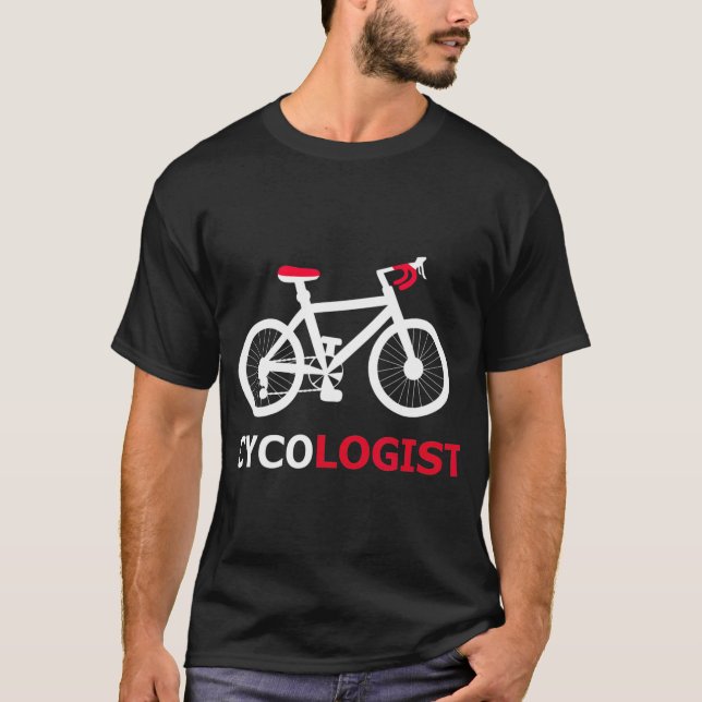 Cycologist Bicycle Accessories Mountain Bike T-Shirt (Front)