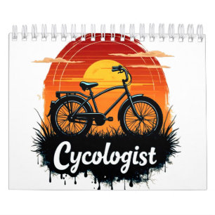 Cycologist Bike Adventure: Sunset Graphic Tee Calendar