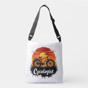 Cycologist Bike Adventure: Sunset Graphic Tee  Crossbody Bag