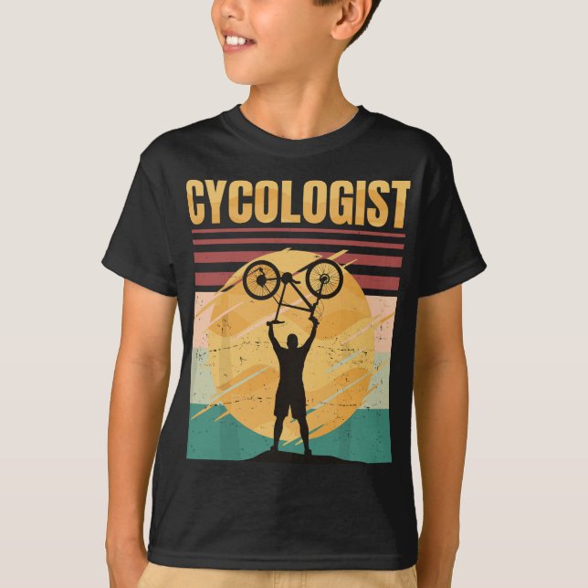 Cycologist- Bike - Bicycle Ride Hobby Race - Retro T-Shirt (Front)