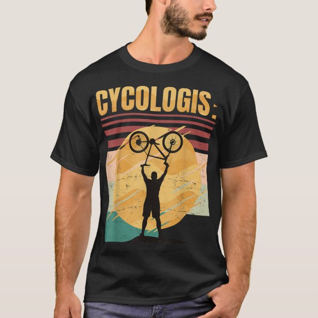 Cycologist- Bike - Bicycle Ride Hobby Race - Retro T-Shirt (Front)