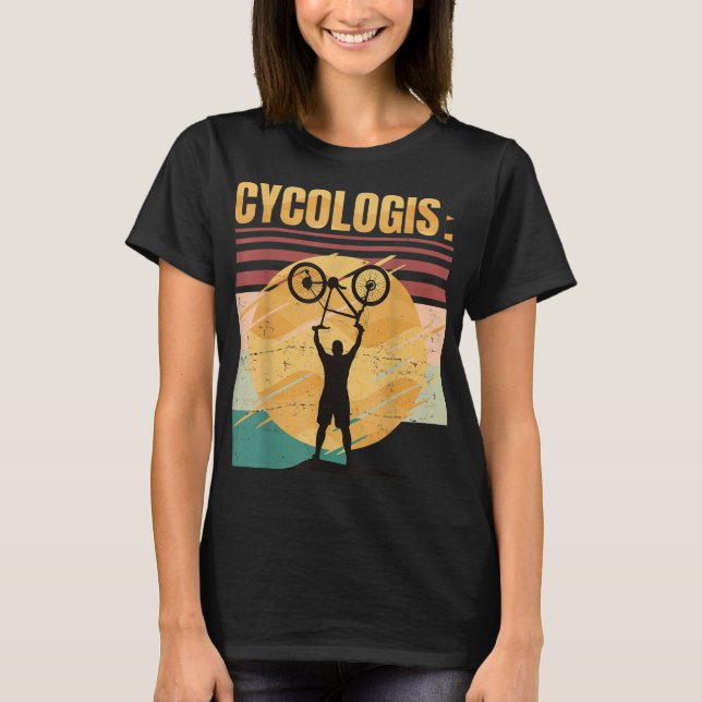 Cycologist- Bike - Bicycle Ride Hobby Race - Retro T-Shirt (Front)