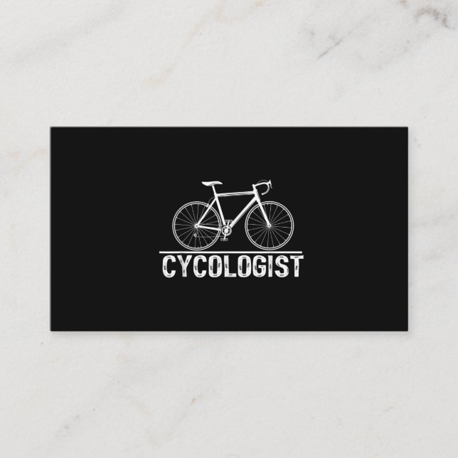 Cycologist Bike Cycling Bicycle Cyclist Business Card (Front)
