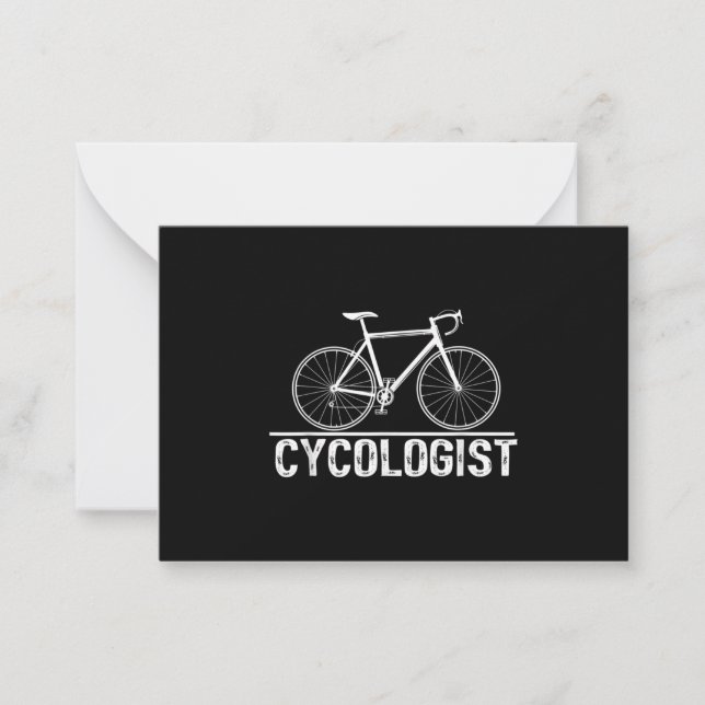 Cycologist Bike Cycling Bicycle Cyclist Card (Front)