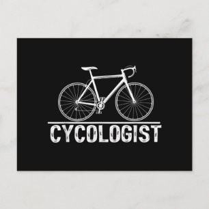 Cycologist Bike Cycling Bicycle Cyclist Holiday Postcard