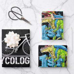 Cycologist Bike Cycling Bicycle Cyclist Wrapping Paper Sheet