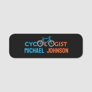 Cycologist bike Cycling Personalised Name Tag