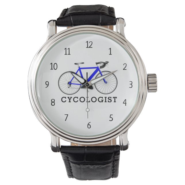 Cycologist Blue Bicycle Watch (Front)