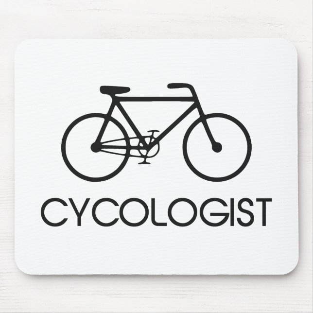 Cycologist Cycling Cycle Mouse Mat (Front)