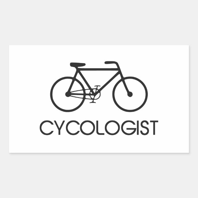 Cycologist Cycling Cycle Rectangular Sticker (Front)
