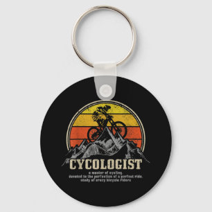 Cycologist Definition Funny Mountain Bike MTB Key Ring