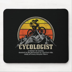 Cycologist Definition Funny Mountain Bike MTB Mouse Mat