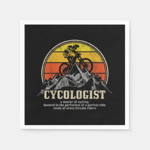 Cycologist Definition Funny Mountain Bike MTB Napkin