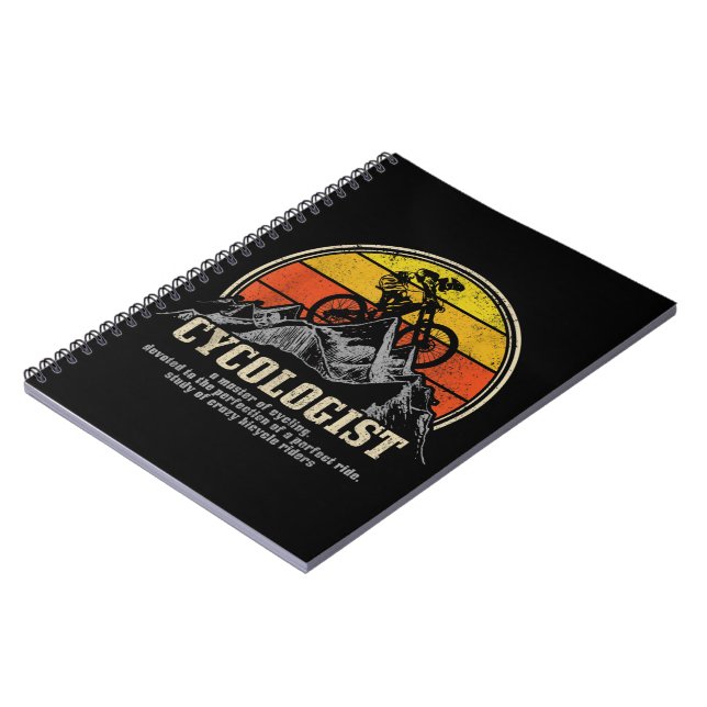 Cycologist Definition Funny Mountain Bike MTB Notebook (Left Side)