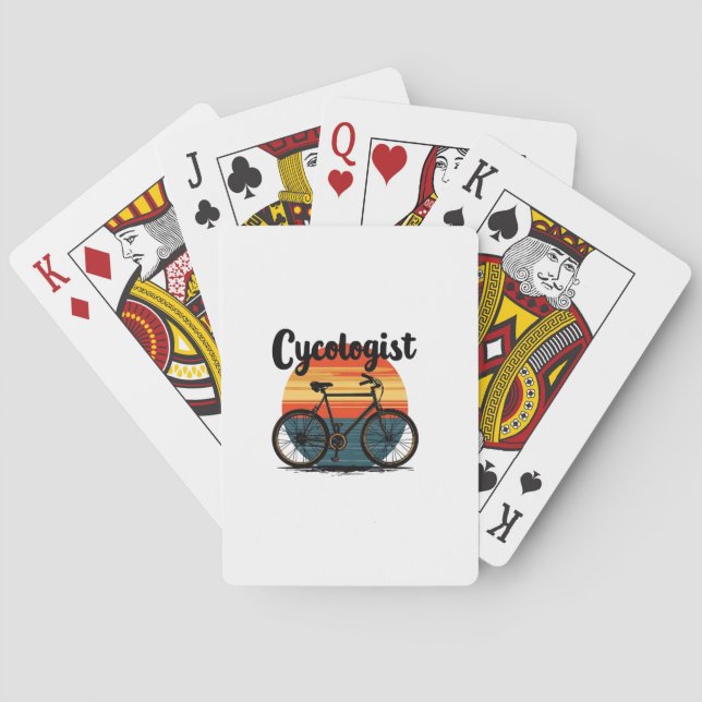 Cycologist: Energetic Biker Tee – for Cycling Playing Cards (Back)