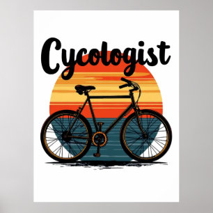 Cycologist: Energetic Biker Tee – for Cycling Poster