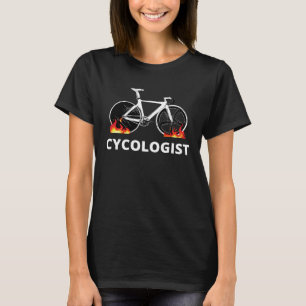 Cycologist Flaming bicycle Cycling Cyclist Gif T-Shirt