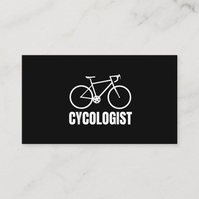 Cycologist Funny Bicycle Bike Gift Business Card (Front)