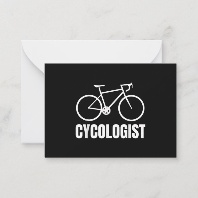 Cycologist Funny Bicycle Bike Gift Card (Front)
