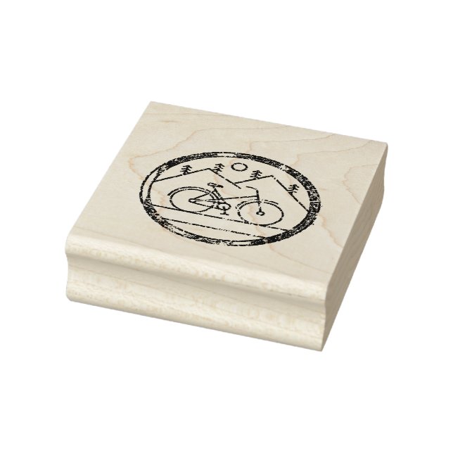 Cycologist Funny Bicycle Cycling Vintage Gift Rubber Stamp (Stamp)