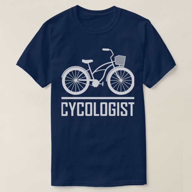 CYCOLOGIST Funny Cycling Bicycle Rider Cyclist  T-Shirt (Design Front)