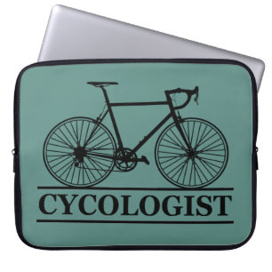 cycologist Funny Cycling for Cyclists and Bikers Laptop Sleeve