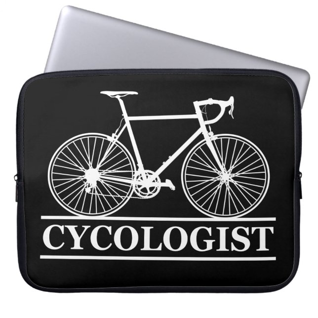 cycologist Funny Cycling for Cyclists and Bikers Laptop Sleeve (Front)