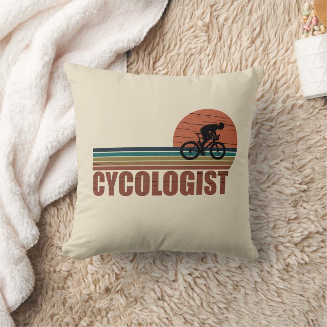 Cycologist funny cycling saying cushion (Blanket)