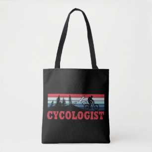 Cycologist funny cycling saying tote bag