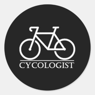 Cycologist Funny Psychology Biking Cyclist Classic Round Sticker