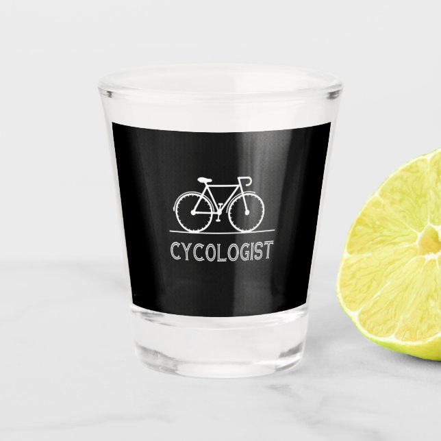 Cycologist Gift | Trust me I'm Cycologist Men Shot Glass (Front)