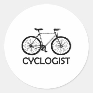 Cycologist Mountain Bike Bicylce Mtb Cycling Classic Round Sticker