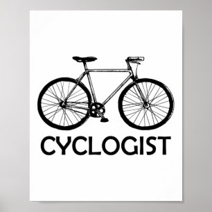 Cycologist Mountain Bike Bicylce Mtb Cycling Poster
