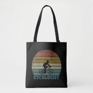 Cycologist MTB bicycle rider funny cycling Tote Bag