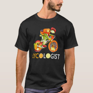 Cycologist Vegan Funny Veggie Biking Racing Cyclis T-Shirt