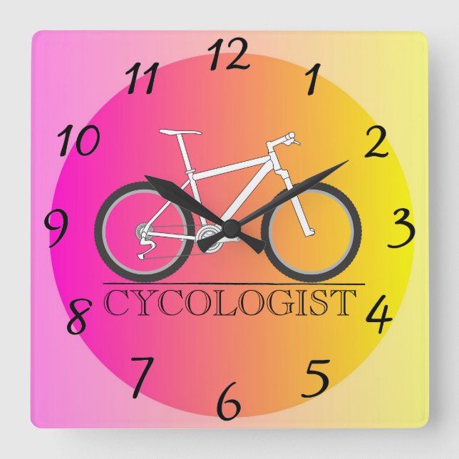Cycologist Wall Clock (Front)