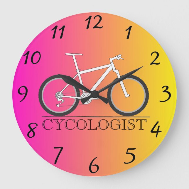Cycologist Wall Clock (Front)
