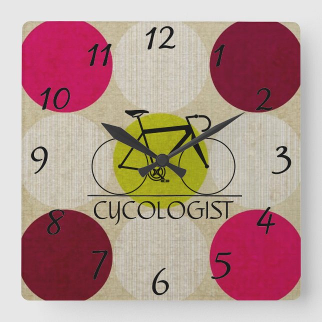 Cycologist Wall Clock (Front)