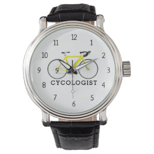 Cycologist Yellow Bicycle  Watch