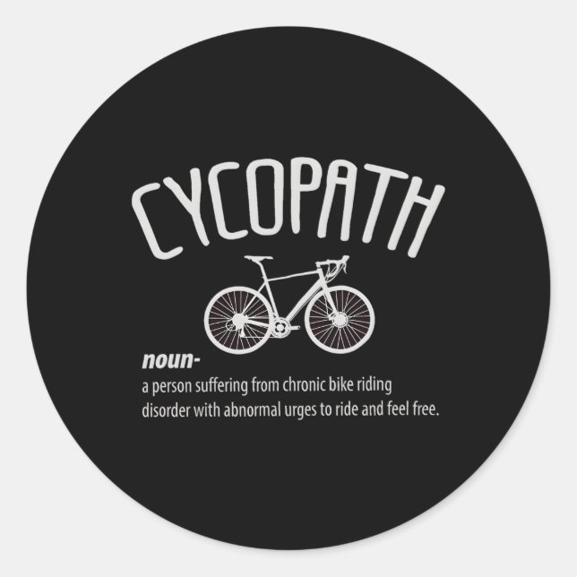 Cycopath Classic Round Sticker (Front)
