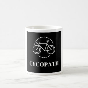 Cycopath Cycling Pun Minimalist Road Bike Cyclist  Coffee Mug